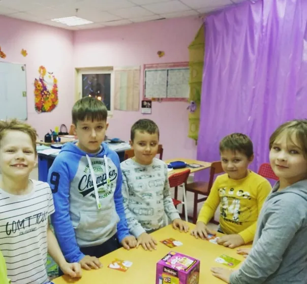 Школьники за занятием